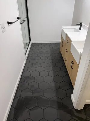 Bathroom tile floor installation in Jacksonville, FL