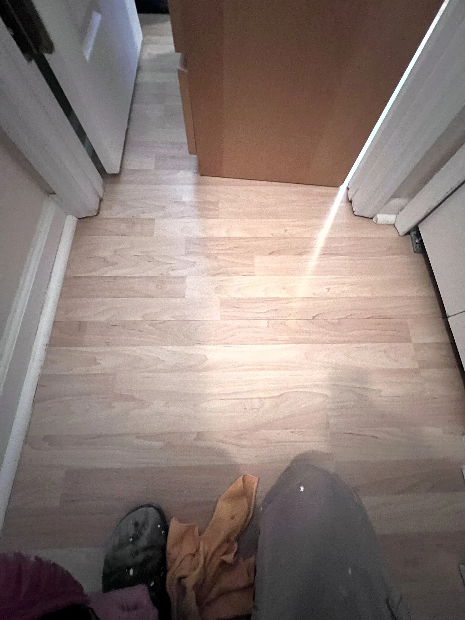Finished localized laminate flooring repair in Jacksonville, Florida