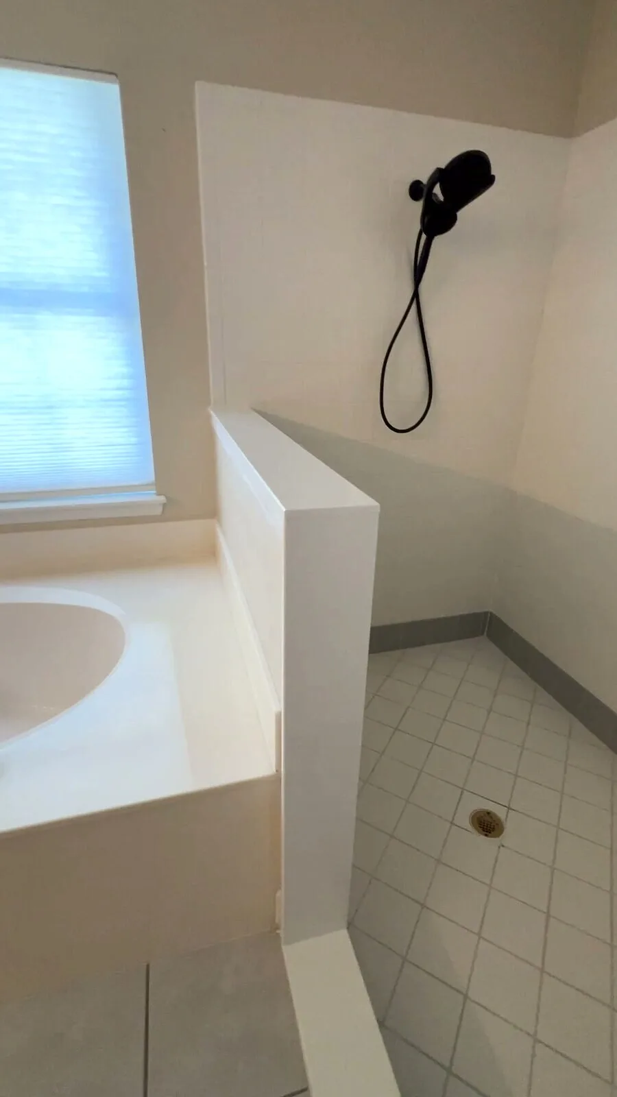 Finished shower entry and threshold repair in Jacksonville, Florida
