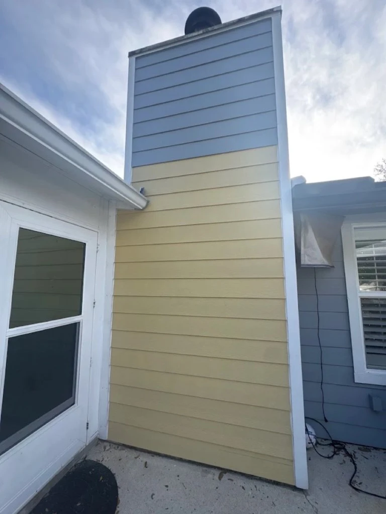Exterior siding repair completed on a home in Jacksonville, FL