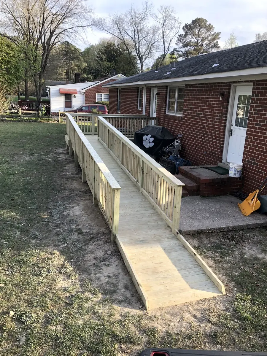 Wheelchair Ramp after the work was completed