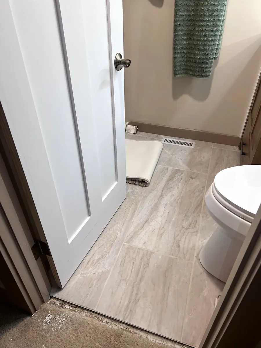 Full Bathroom Renovation after the work was completed