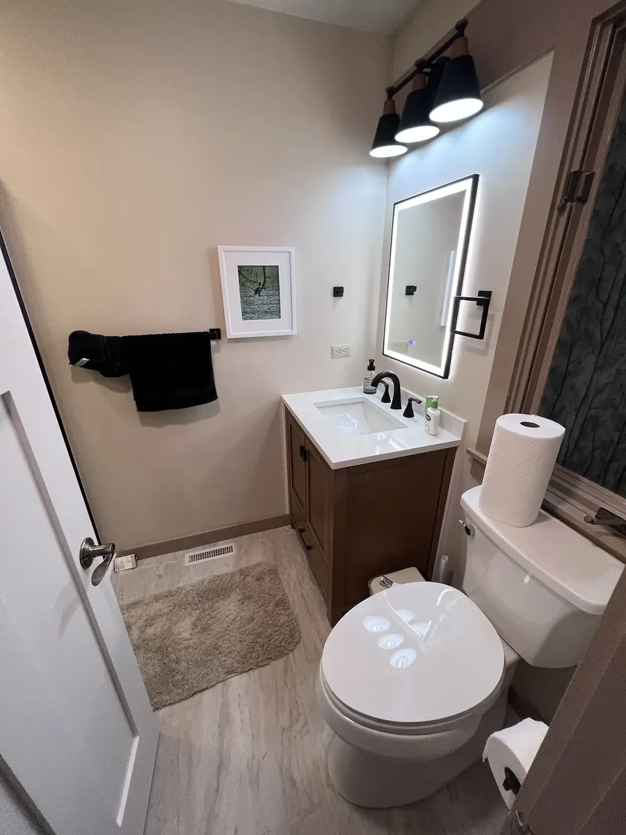 Completed full bathroom renovation