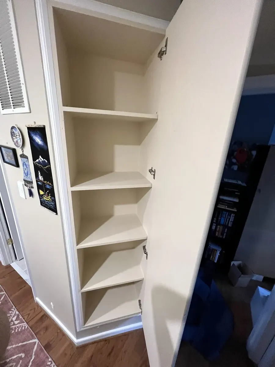 Completed custom linen built-in