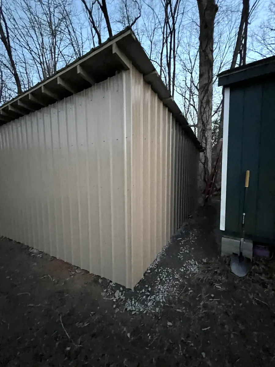 Completed shed siding update