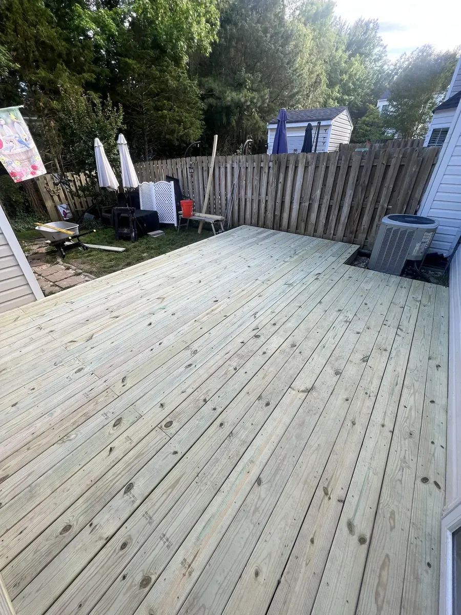 After photo 3 of the backyard deck rebuild