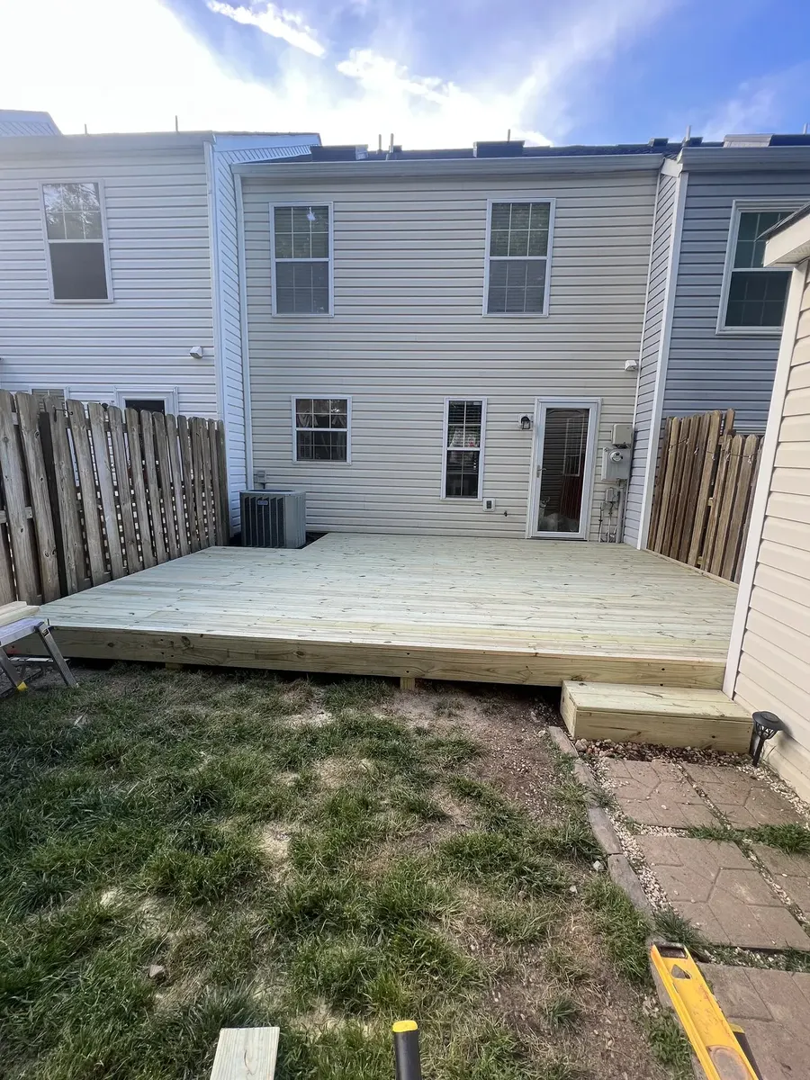 Completed backyard deck rebuild
