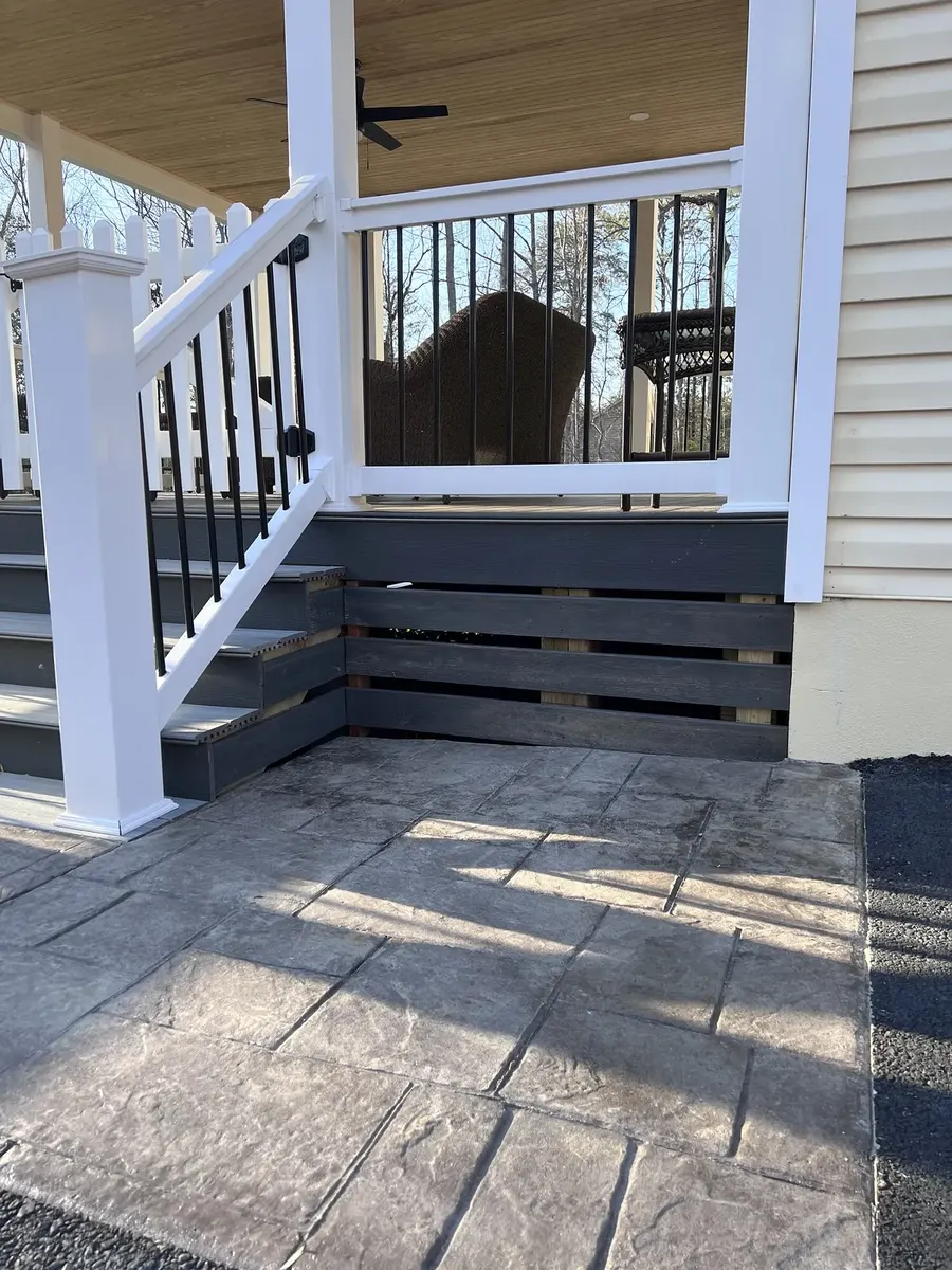 After photo 5 of the trex deck skirt installation