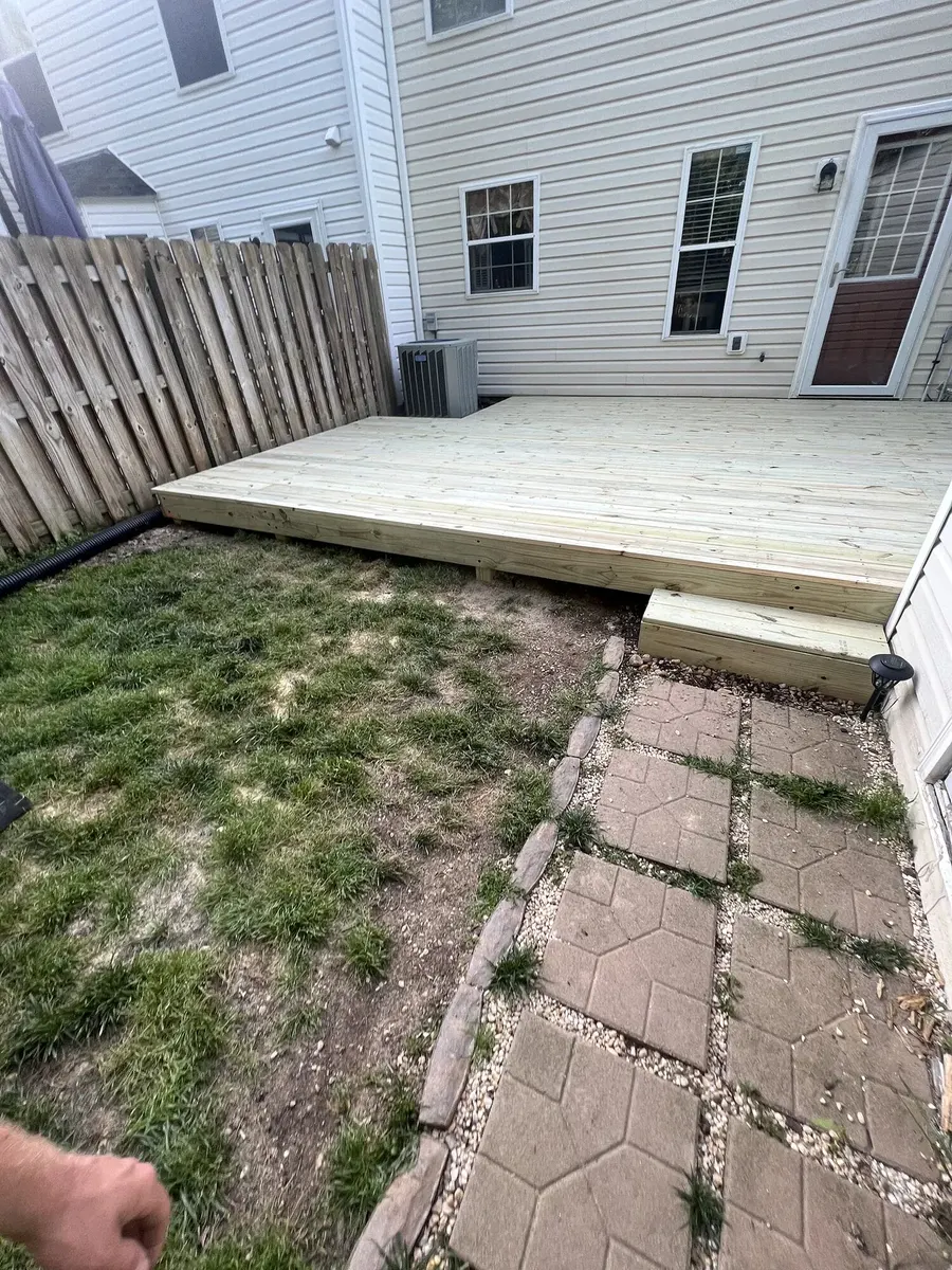 After photo 5 of the backyard deck rebuild