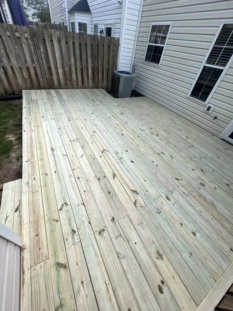 After photo 6 of the backyard deck rebuild