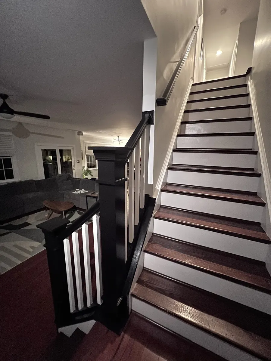 After photo 6 of the stair railing and baluster update