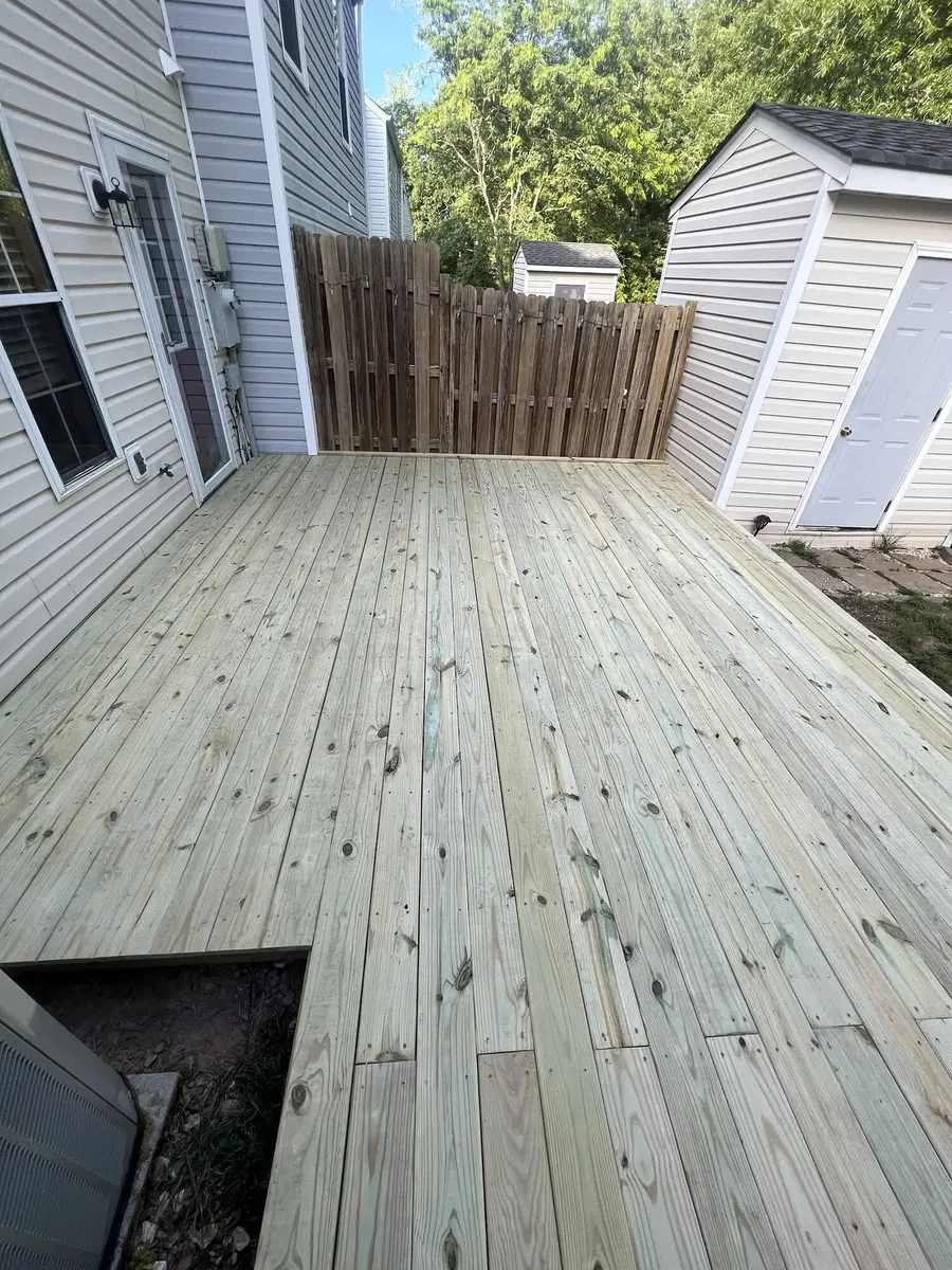 After photo 8 of the backyard deck rebuild