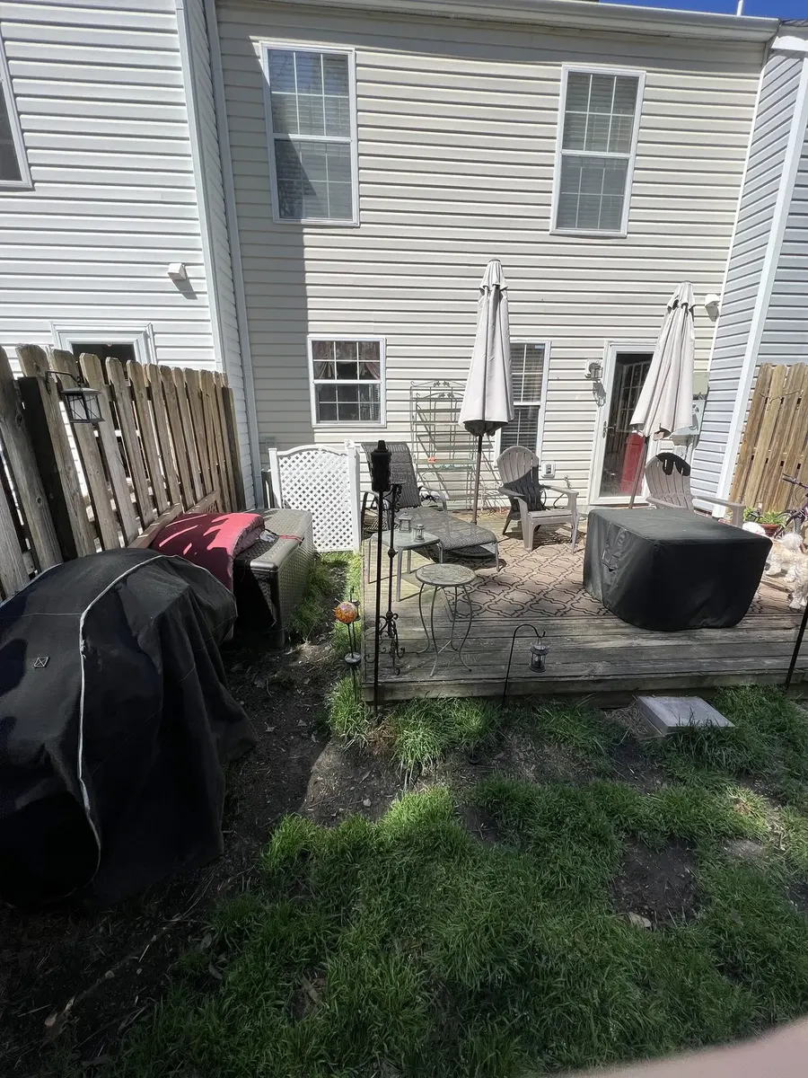 Backyard Deck Rebuild before the work