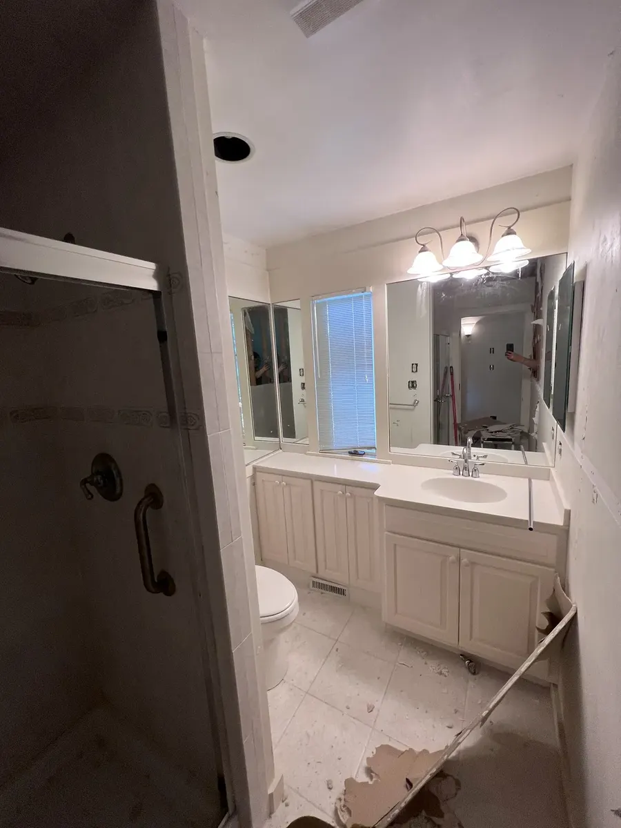 Before photo 3 of the primary bathroom remodel