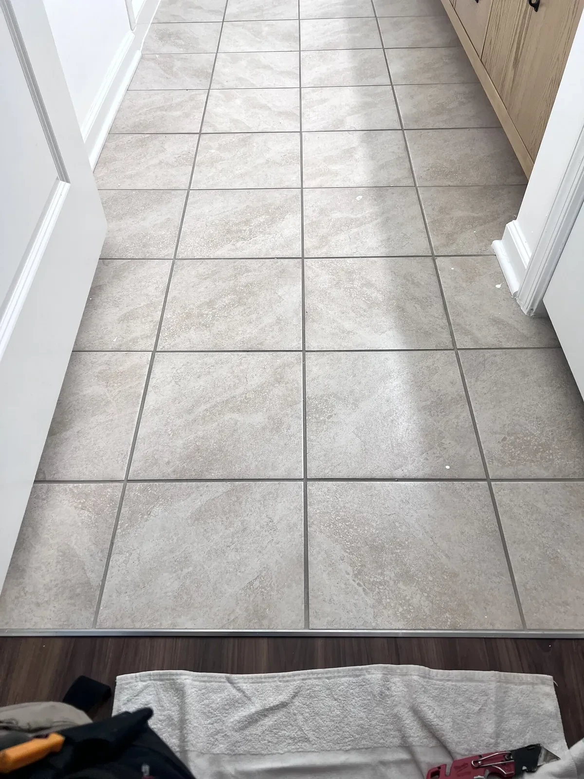 Before photo 6 of the hex tile bathroom update