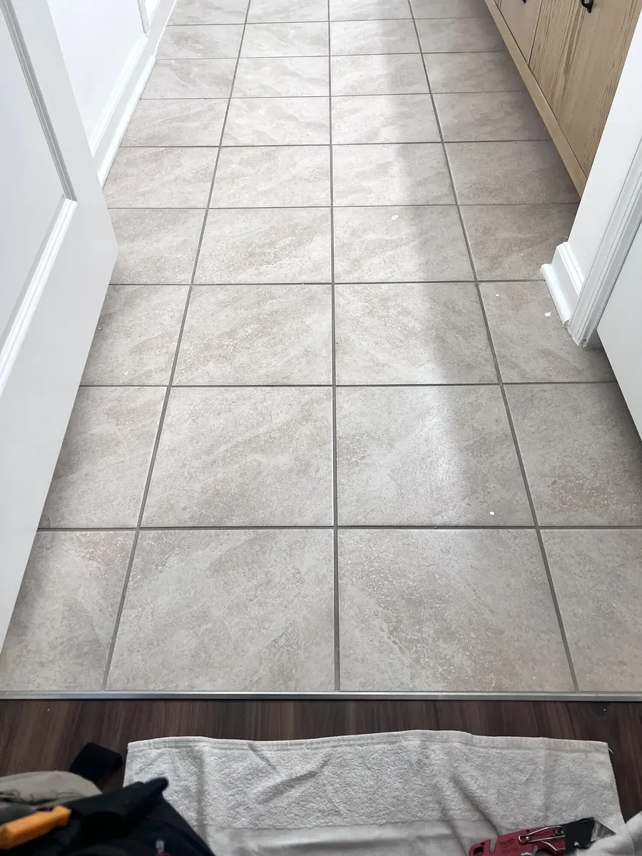 Before photo 6 of the hex tile bathroom update