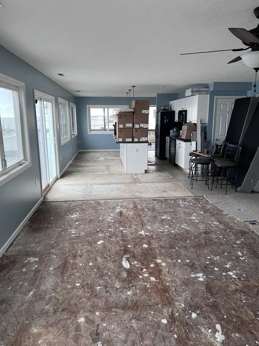 During photo 1 of the whole-home lvp flooring