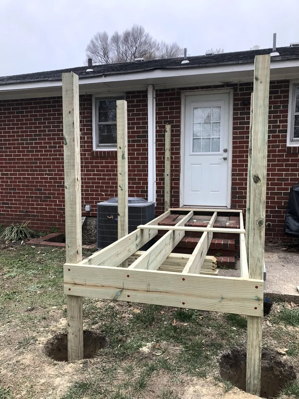 During photo 1 of the wheelchair ramp
