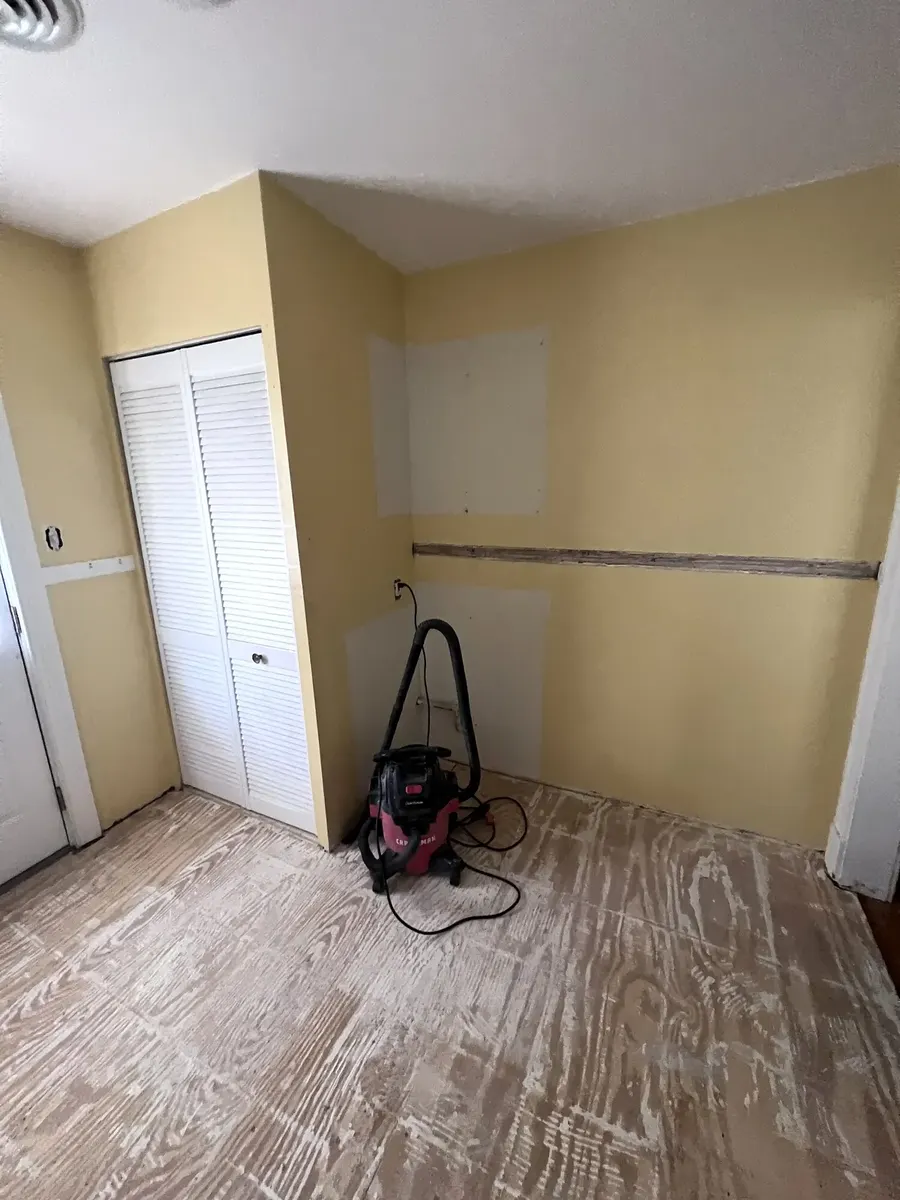 During photo 2 of the full kitchen remodel