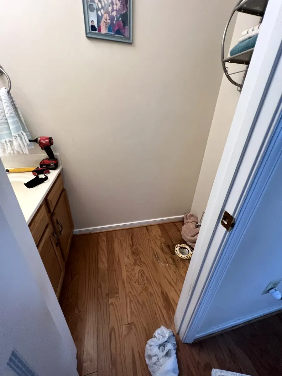 During photo 2 of the full & half bath updates
