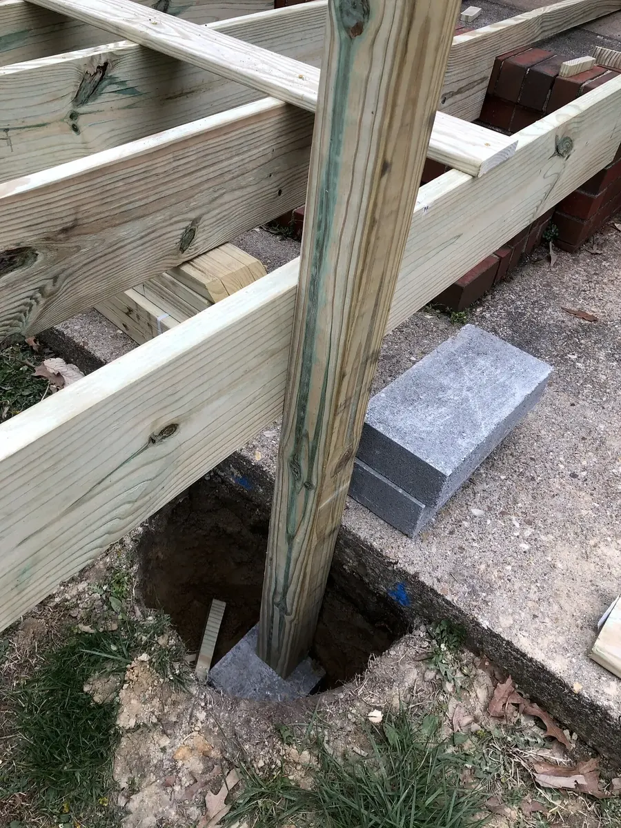 During photo 2 of the wheelchair ramp
