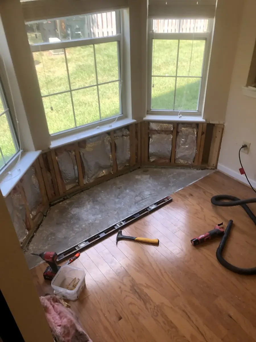 During photo 2 of the sunroom update
