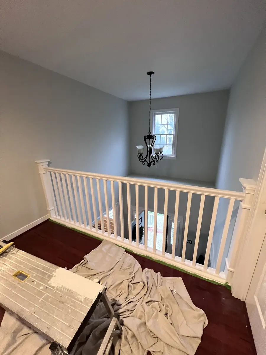 During photo 3 of the stair railing and baluster update