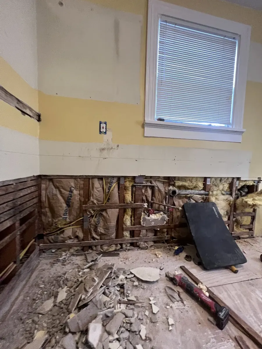 During photo 3 of the full kitchen remodel
