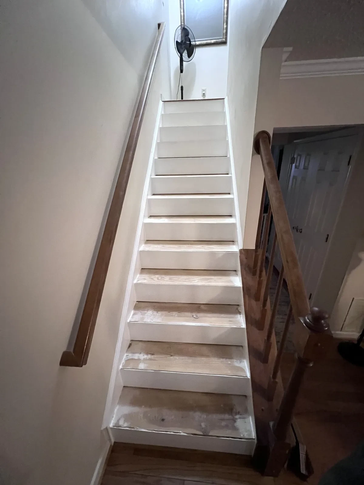 During photo 3 of the staircase update