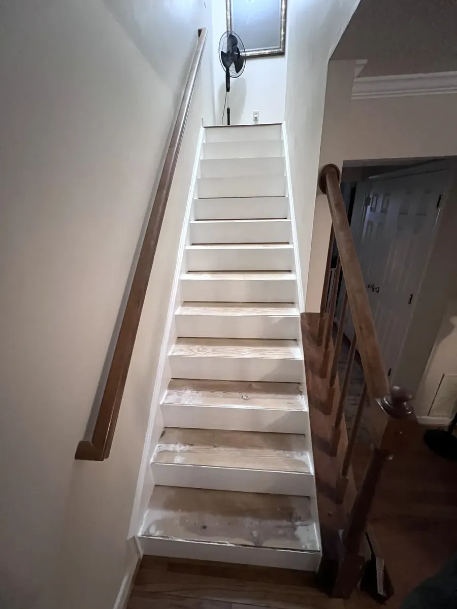 During photo 3 of the staircase update