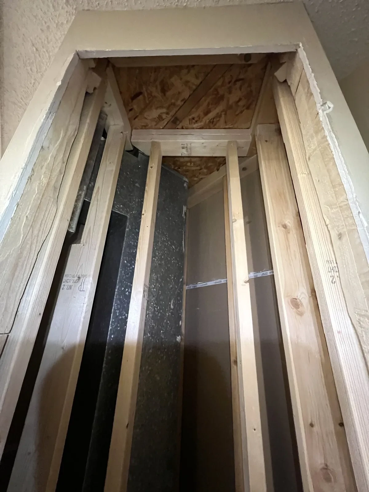 During photo 6 of the custom linen built-in