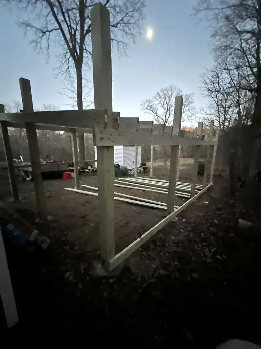 During photo 7 of the shed siding update
