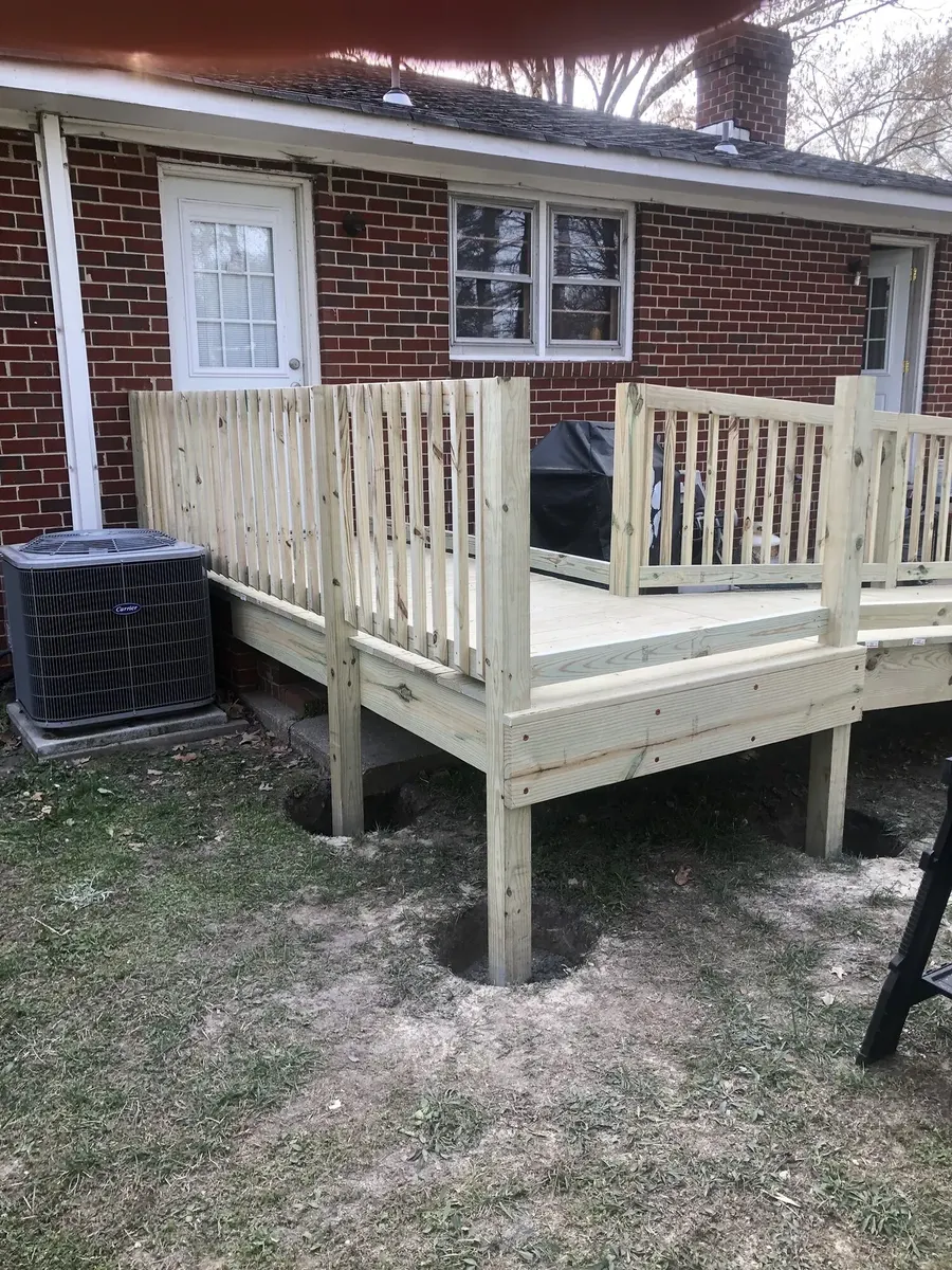 During photo 8 of the wheelchair ramp