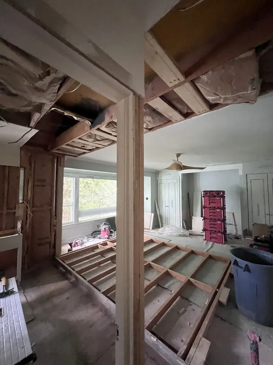 During photo 8 of the primary bathroom remodel