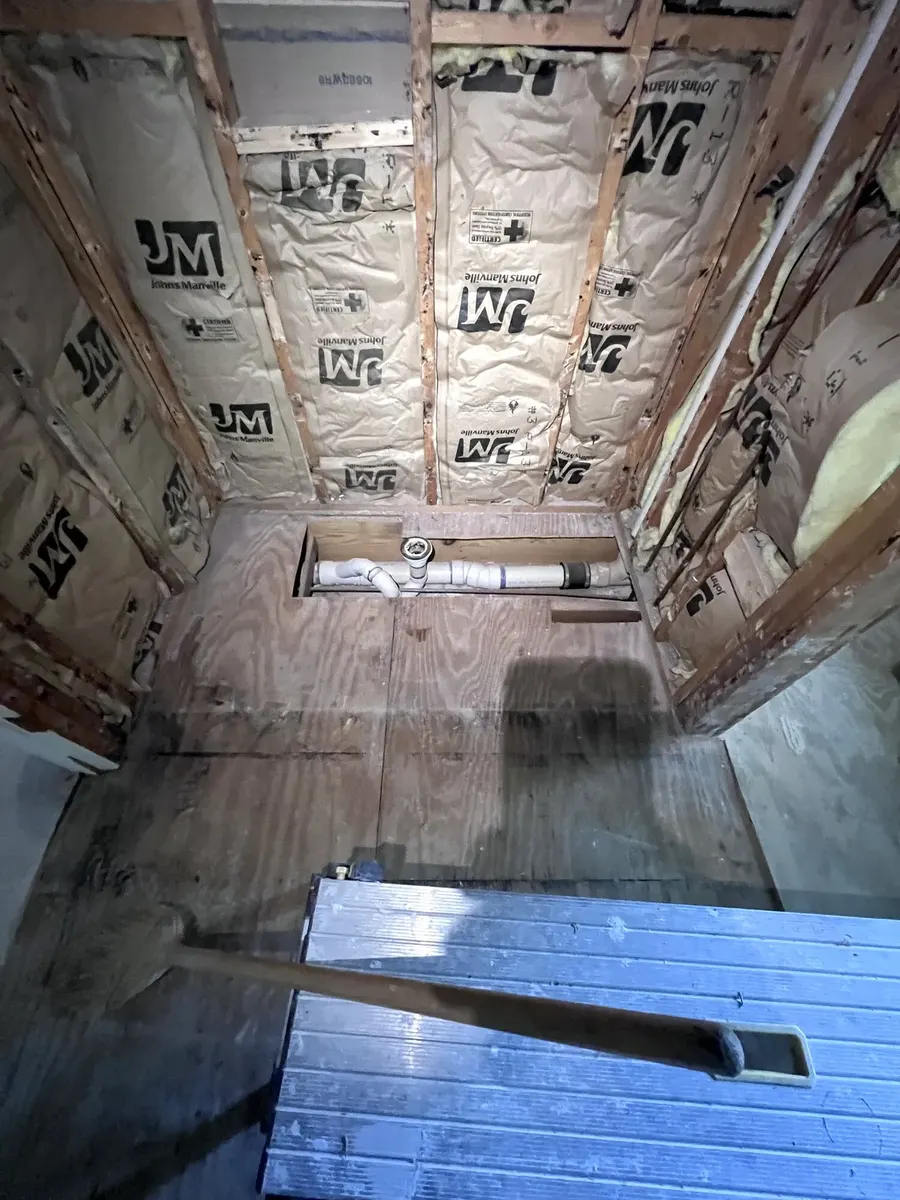 During photo 11 of the primary bathroom remodel