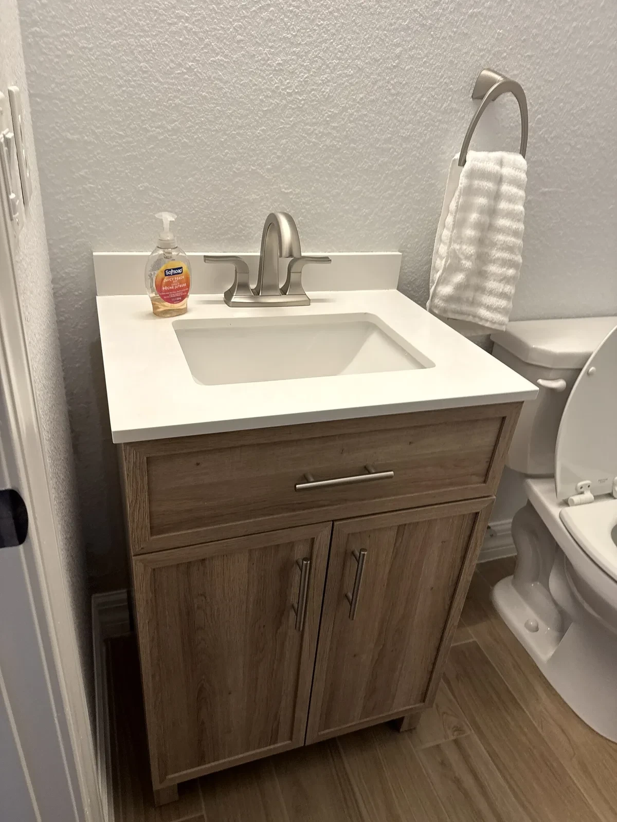 Half bath before the modern update