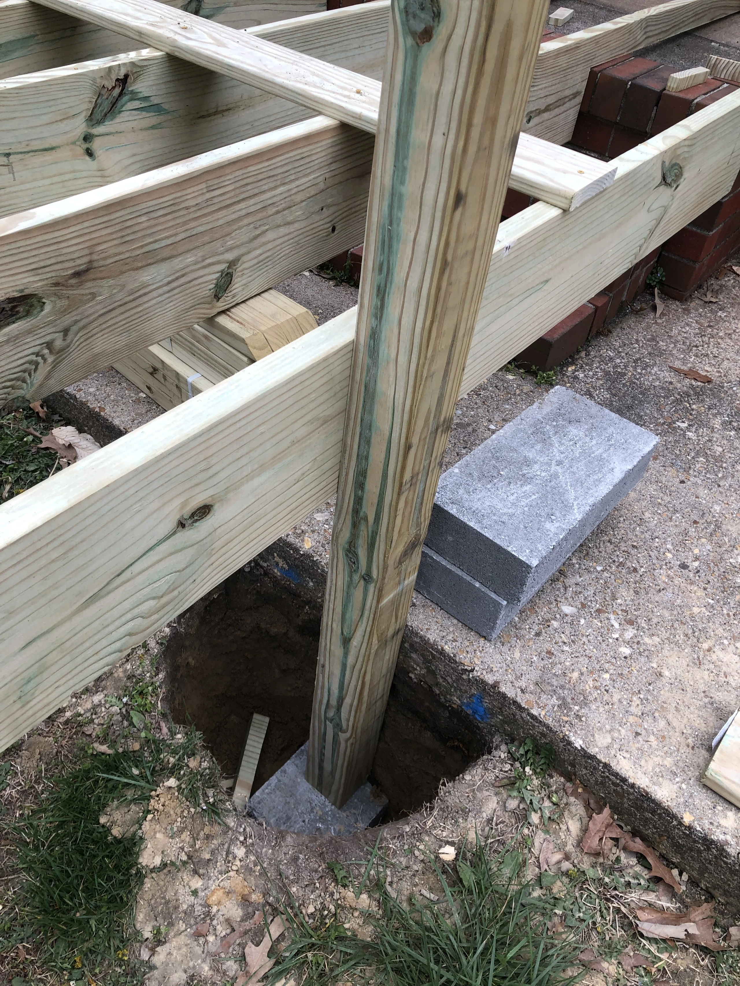During photo 2 of the wheelchair ramp