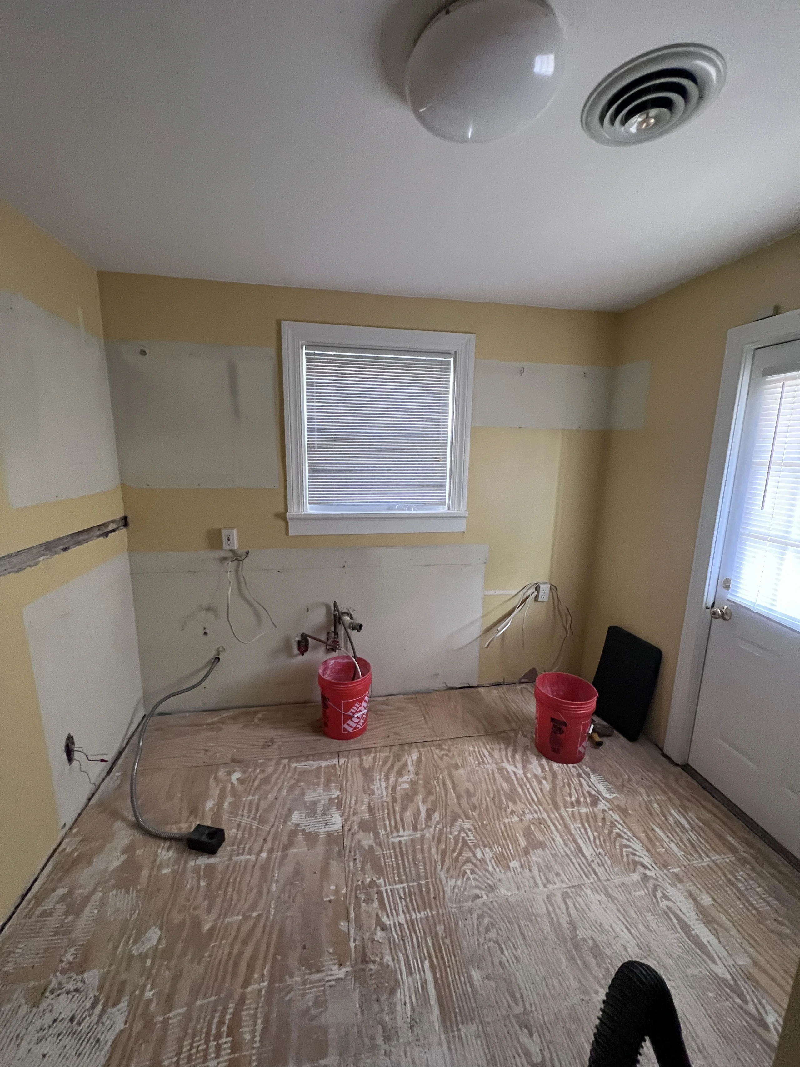 During photo 1 of the full kitchen remodel
