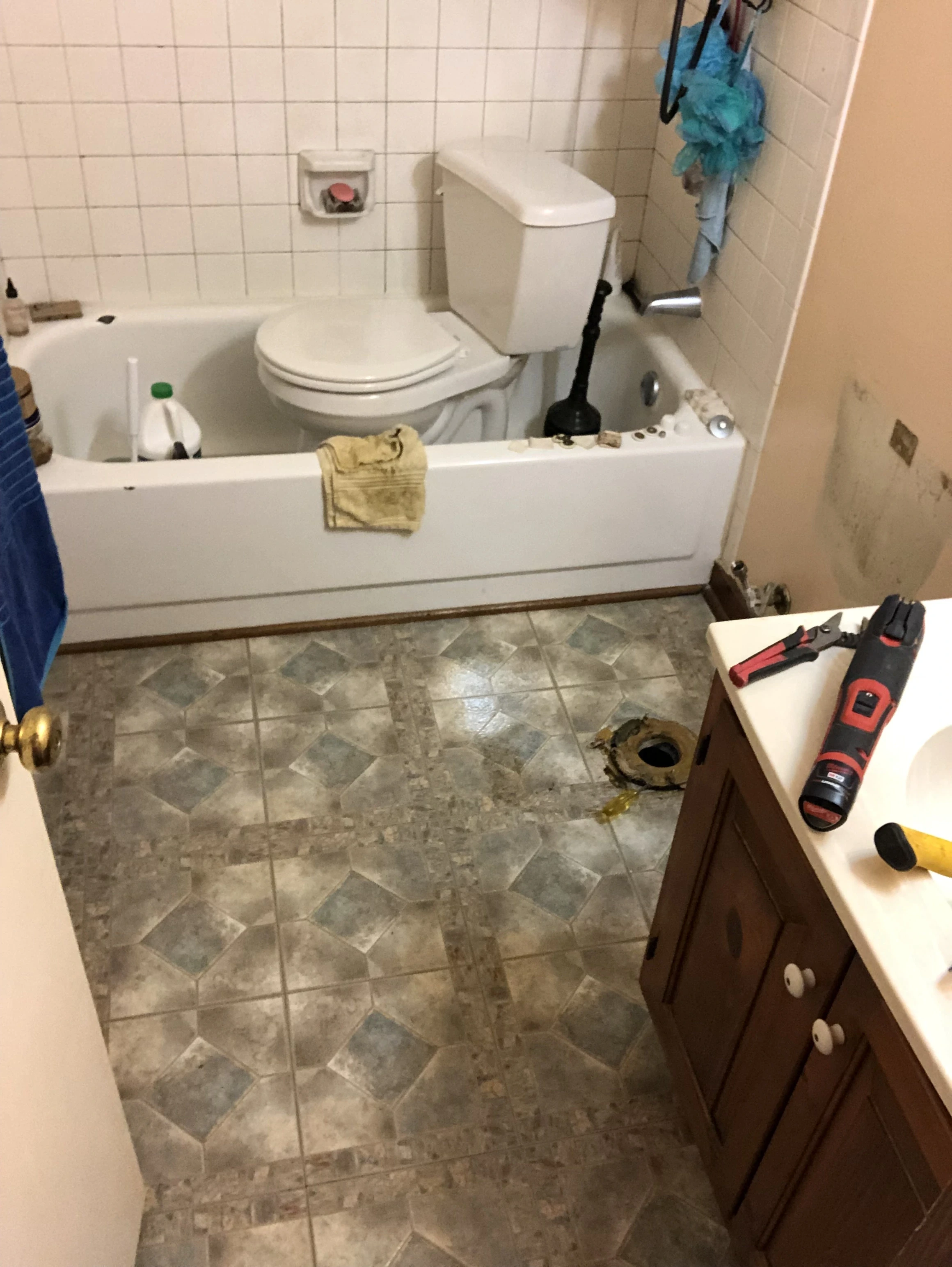 During photo 1 of the bathroom refresh